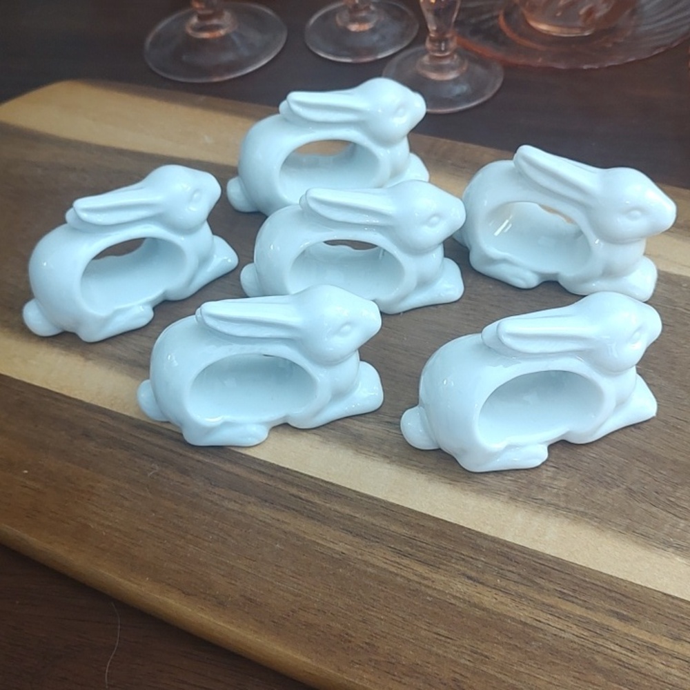 Easter Bunny Elegant Table Napkin Ring Holder Quite Luxury